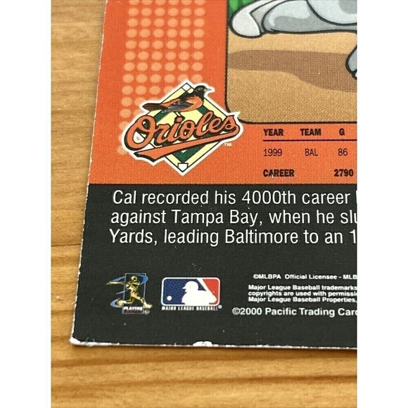 Backyard Baseball Card 2001 Cal Ripken Jr 3B Baltimore Orioles Pacific 2000 - Picture 3 of 10
